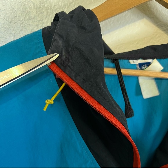 Vintage Sierra Anorak Hooded Windbreaker Outdoor Pullover Jacket Packable L - Picture 7 of 10